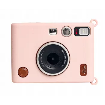 LOVEINSTANT Silicone Case Cover for Fujifilm Instax Mini Evo, Pink