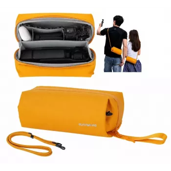 SUNNYLIFE B018-Y Yellow EVA Protective Case Organizer for DJI Osmo Pocket 3, Insta360 X3, Insta360 Go 3