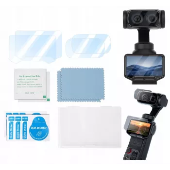 SUNNYLIFE 2x Tempered Glass Screen Protector 9H for LCD and Lens for Insta360 Luna Ultra / LU-BHM248-2