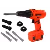 LEAN TOYS DIY Battery Powered Drill Orange Drills Screws
