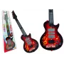 LEAN TOYS Electric Guitar Star Strings Coloured Diodes Red