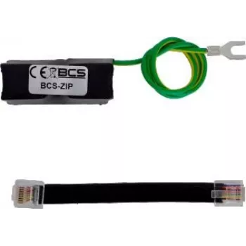 BCS-ZIP Ethernet Surge Protector for PoE and Gigabit LAN – Up to 90W, 2 kA, Aluminum Housing