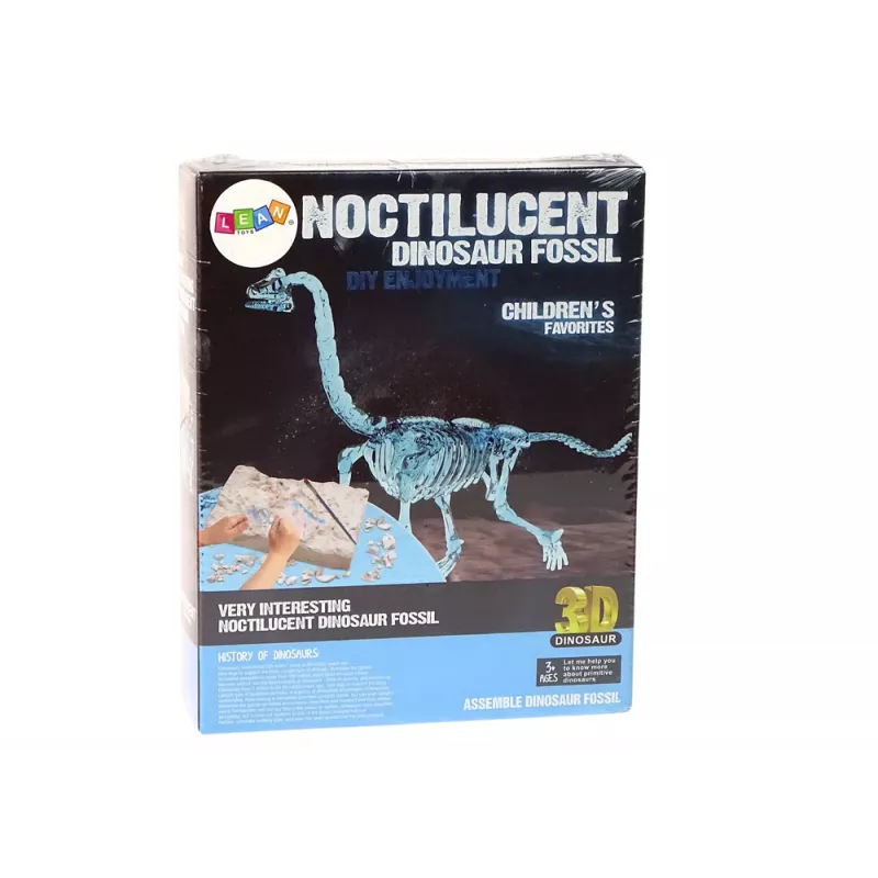 LEAN TOYS Archaeology Excavation Kit Dinosaur Skeleton 3D Brachiosaurus Hologram
