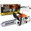 LEAN TOYS Chainsaw with Moving Chain + Safety Goggles Realistic Look and Sounds