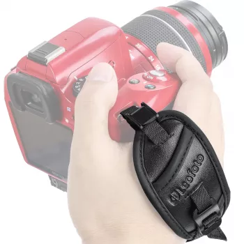 Leofoto WS-01 Universal Camera Wrist Strap - Adjustable, Hypalon & Nylon, Black