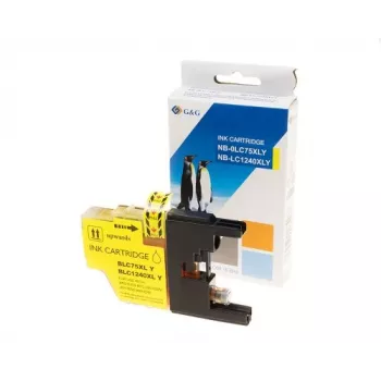 G&G Ninestar Compatible Ink Cartridge for Brother LC-1240Y Yellow