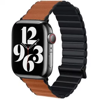 Beline Magnetic Pro Apple Watch Strap 42/44/45/49mm Black/Brown
