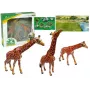 LEAN TOYS Giraffes Figurines Educational Family 3 Pieces + Africa Background