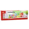 LEAN TOYS Wooden Educational Sorter Board – Math Learning with Fruits and Numbers, 85 Pieces, Montessori Toy for Toddlers Age 3+