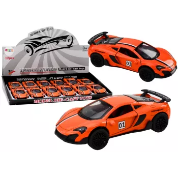 LEAN TOYS Sports Car 1:32 Friction Drive Orange