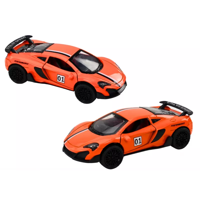 LEAN TOYS Sports Car 1:32 Friction Drive Orange