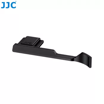 JJC Thumb Grip for Fujifilm X-M5 Camera – Aluminum Alloy Hot Shoe Mount Hand Grip Enhancer, Black