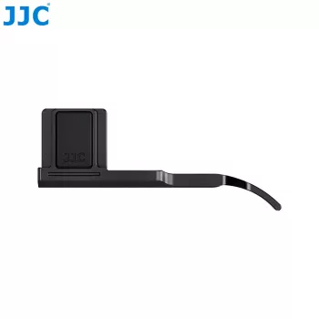 JJC Thumb Grip for Fujifilm X-M5 Camera – Aluminum Alloy Hot Shoe Mount Hand Grip Enhancer, Black