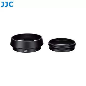 JJC LH-JXHALF Lens Hood Adapter Ring for 37mm Filters for Fujifilm XF 27mm F2.8 R WR - Black
