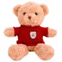 LEAN TOYS Plush Mascot Cuddly Toy Teddy Bear Beige Red Sweater 40cm