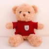 LEAN TOYS Plush Mascot Cuddly Toy Teddy Bear Beige Red Sweater 40cm