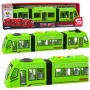 LEAN TOYS City Metro Tram Opening Doors Lights Sounds Green 1:16