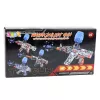 LEAN TOYS Electric Gel Ball Blaster Graffiti White Blue