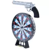 LEAN TOYS Laser Revolver Pistol Set with Target Shooting Game Lights Sounds