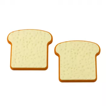LEAN TOYS Kids Kitchen Toaster with Pop-Up Toast, Blue Wooden Toy