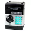 LEAN TOYS ATM Safe Piggy Bank with Lights, Sounds and PIN Code – Black