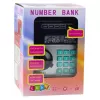 LEAN TOYS ATM Safe Piggy Bank with Lights, Sounds and PIN Code – Black
