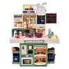 LEAN TOYS Children's Kitchen Playset with Water, Steam, Lights and Sounds, 33 Accessories, Multi-Colour