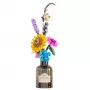 LEAN TOYS Construction Blocks Bouquet of Colorful Flowers in a Vase - 387 Pieces, Creative Building Set for Ages 6+