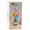 LEAN TOYS Construction Blocks Bouquet of Colorful Flowers in a Vase - 387 Pieces, Creative Building Set for Ages 6+