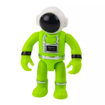 LEAN TOYS UFO Spaceship with Astronaut Figure, Lights & Sounds, Green