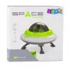 LEAN TOYS UFO Spaceship with Astronaut Figure, Lights & Sounds, Green