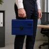 LEAN Expanding File Folder Document Organizer 13 Compartments Blue A4