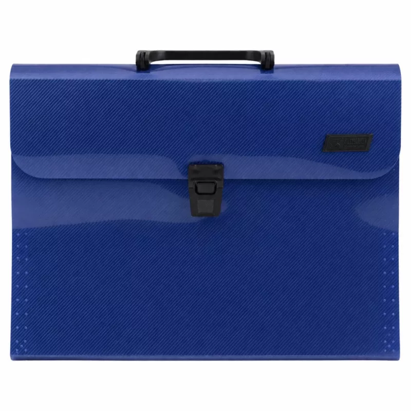 LEAN Expanding File Folder Document Organizer 13 Compartments Blue A4