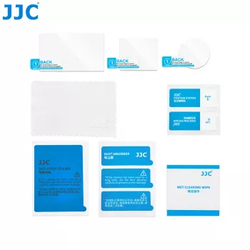 JJC Tempered Glass Screen and Lens Protector Set for DJI Osmo Action 6 (3-Pack)