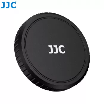 JJC LRR-OA6K2 Lens Cap & Decorative Ring Set for DJI Osmo Action 6 (Black Cap, Red & Blue Rings)