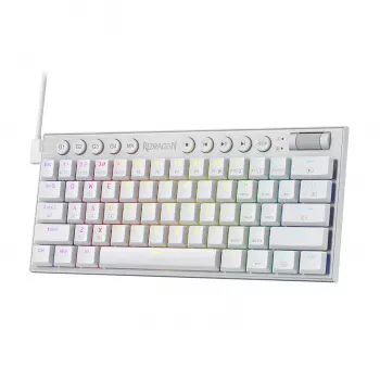 Redragon K632 HORUS Mini 60% RGB Wired Gaming Keyboard - White