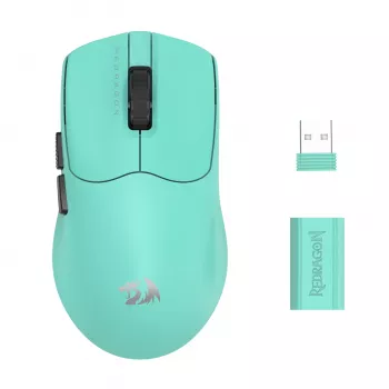 Redragon AXION M933TF-ULT Wired RGB Gaming Mouse, 12400 DPI, 9 Programmable Buttons, Turquoise
