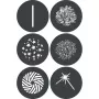 Godox GP GS3 Gobo Set for Projection Attachments (6 Patterns, 66 mm)