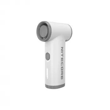 Nitecore NEF Nano Portable Fan White - USB-C Rechargeable, 3 Speeds, 2500mAh Battery