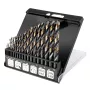 NEO TOOLS HSS-CNC Metal Drill Bit Set, 124°, Pro-Tec, 1.0-10.0 mm, 19-Piece