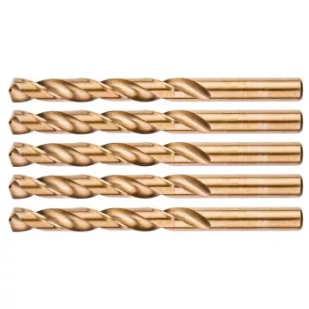 NEO TOOLS HSS-Co Cobalt Twist Drill Bits for Metal, 12.0 mm, 5-Pack (DIN 338, 135° Split Point)