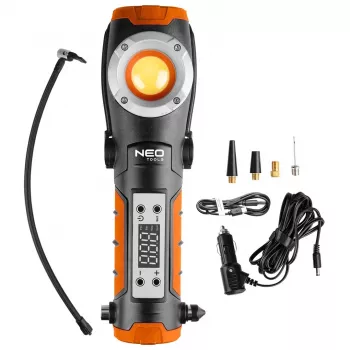 NEO TOOLS 99-130 800 lm Rechargeable Work Light with Integrated Air Compressor