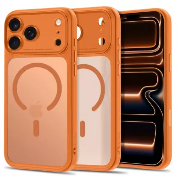 TECH-PROTECT MagPeak MagSafe Case for iPhone 17 Pro / 18 Pro - Matte Cosmic Orange