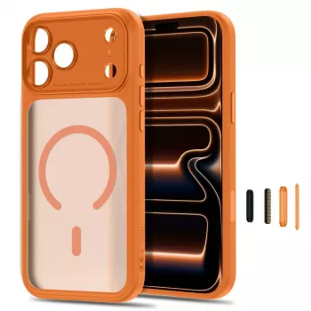 TECH-PROTECT MagPeak MagSafe Case for iPhone 17 Pro / 18 Pro - Matte Cosmic Orange