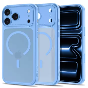 TECH-PROTECT MagPeak MagSafe Case for Apple iPhone 17 Pro / 18 Pro, Matte Light Blue