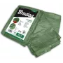 Bradas PL906/10 Heavy-Duty Blue Polyethylene Tarpaulin 12 x 10 m, 60 g/m², Waterproof, UV-Resistant, Reinforced Edges with Aluminum Eyelets