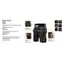 NEO TOOLS HD Work Shorts with Detachable Pockets, Size LD/54, Ebony
