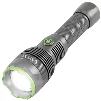 Vayox VA0462 5000 Lumen USB-C Rechargeable Tactical Flashlight with CREE XHP70.2 LED, Power Bank, and Telescopic Zoom