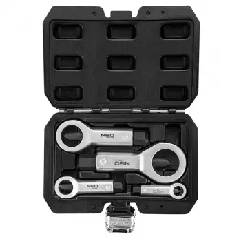 NEO TOOLS Nut Splitter Set 4 pcs 9-27mm CrV Steel with Case TOP-11-925