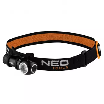 NEO TOOLS Rechargeable Headlamp 600lm USB Magnetic Charging CREE XPG3 LED